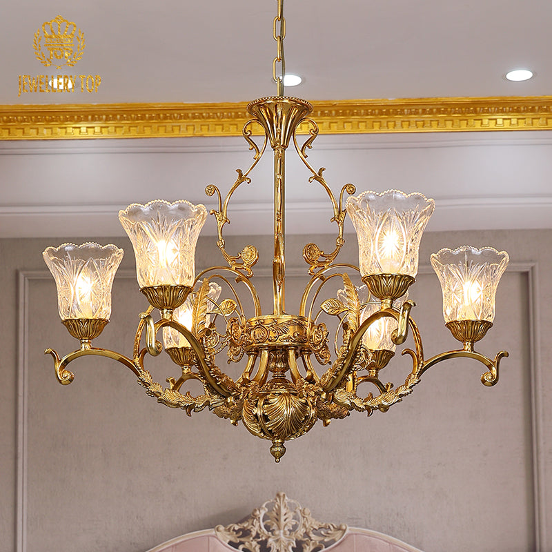 French Brass Chandelier