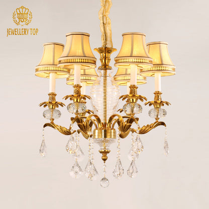 French Brass Chandelier