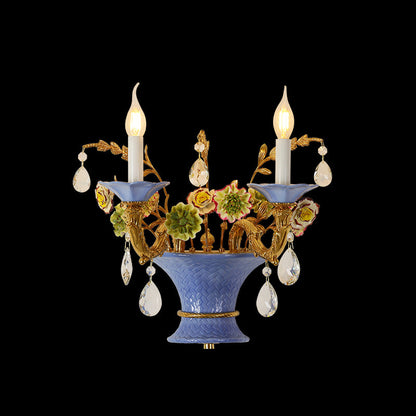 Florence Bloom Ceramic Wall Sconce