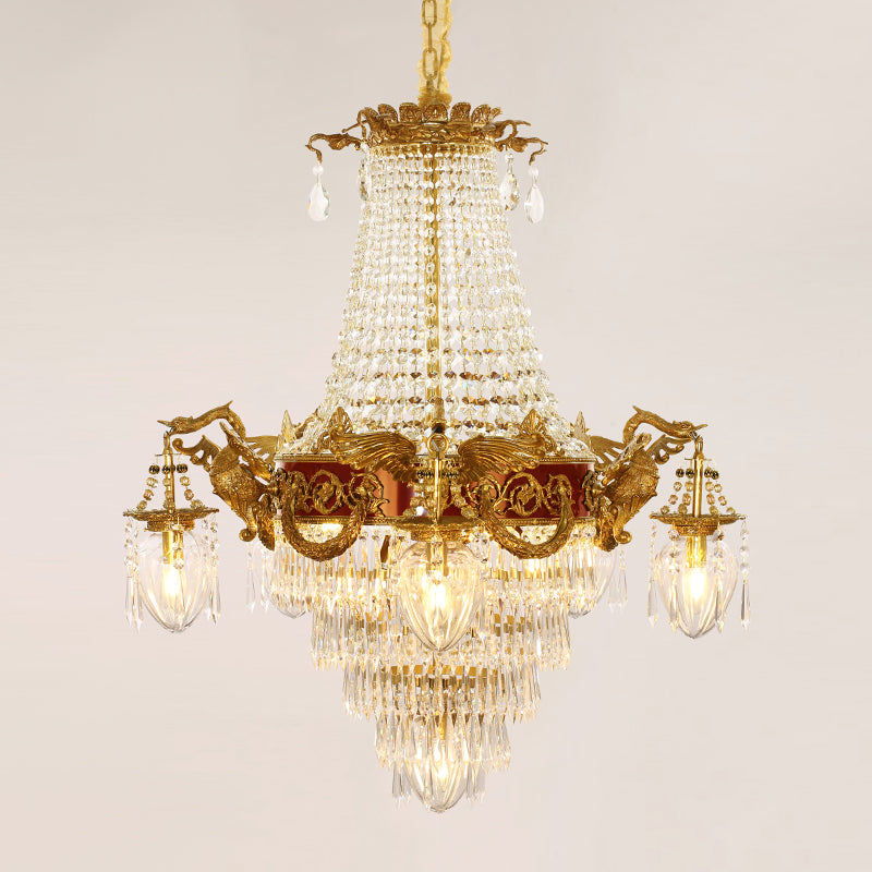 French Brass Chandelier