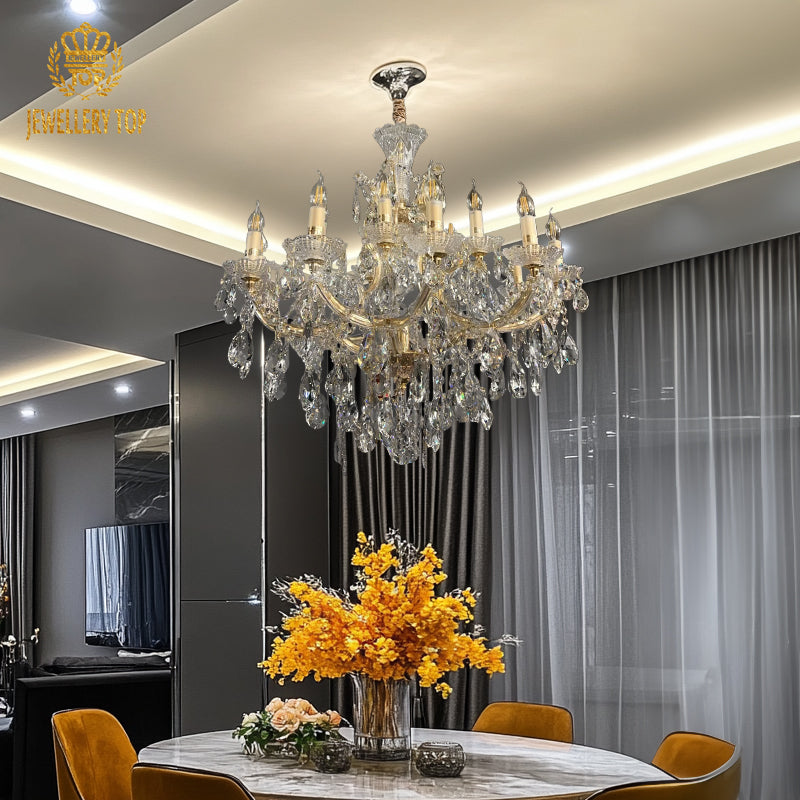 Golden Color Maria Theresa Crystal Chandelier