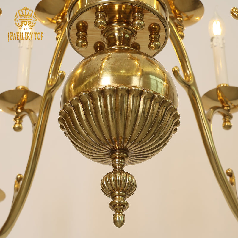 details of georgian chandelier