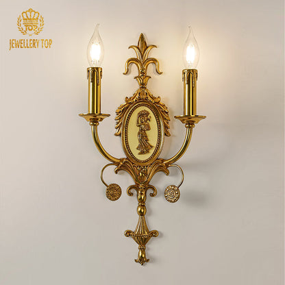 french brass wall lamp