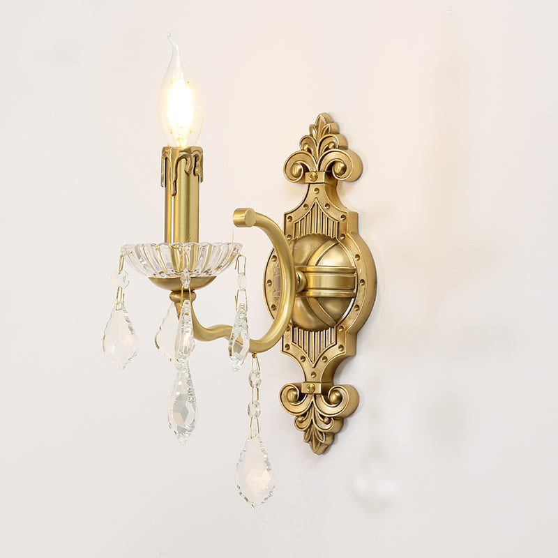 french all brass wall lamp