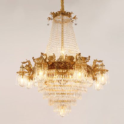 French Brass Chandelier