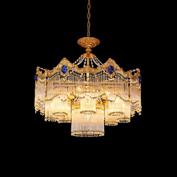 Majesty Glass Round Chandelier