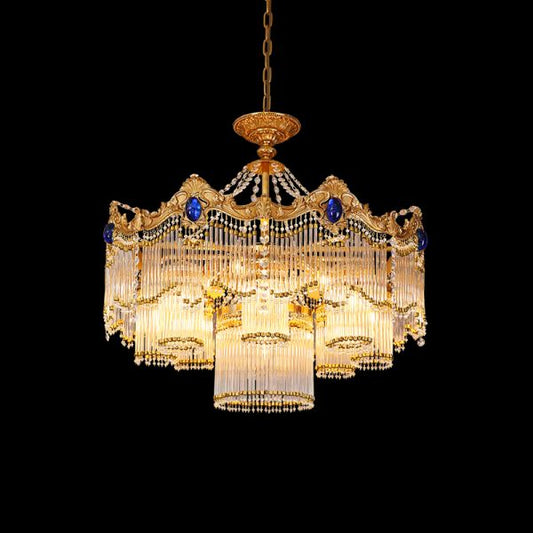 Majesty Glass Round Chandelier