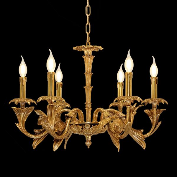 hand carving brass chandelier