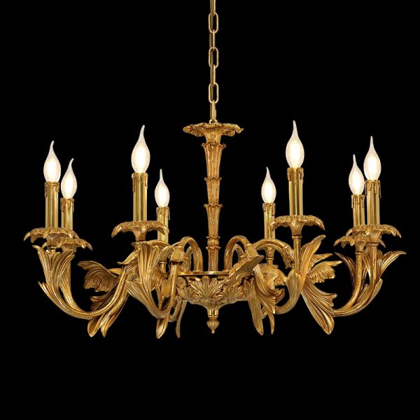 hand carving brass chandelier