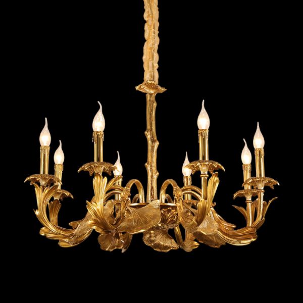 hand carving brass chandelier