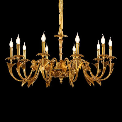 hand carving brass chandelier