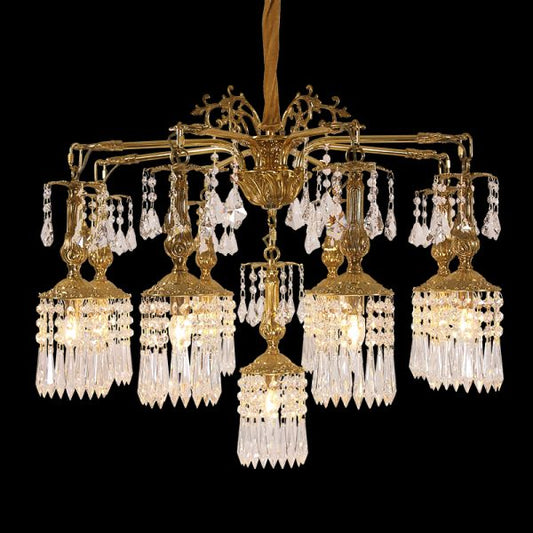 Victorian Brass Chandelier 2.17'/2.69'