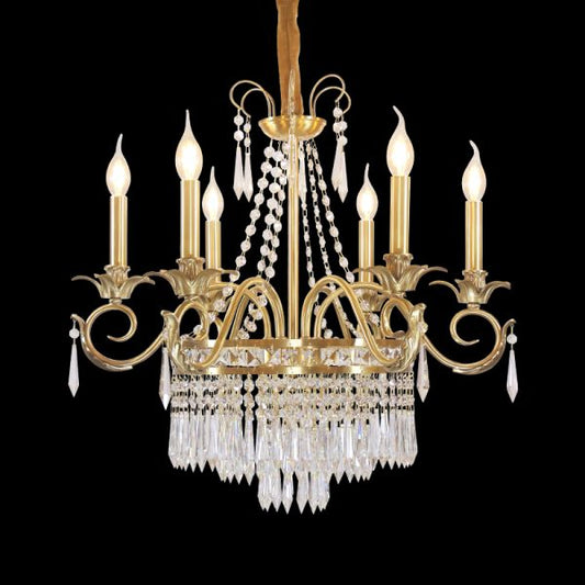 Living Room Brass Chandelier