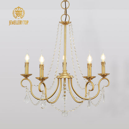 brass chandelier