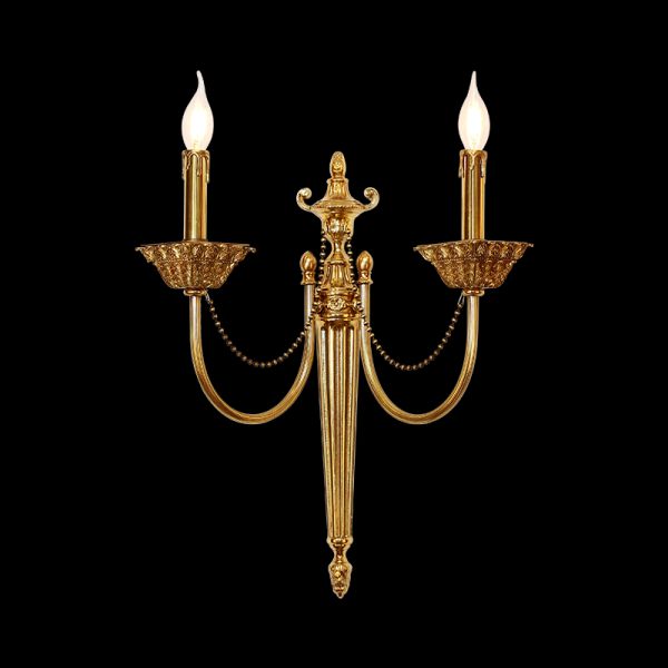 Simple French Brass Wall Lamp