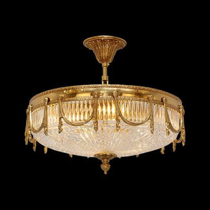 Baroque Classic Glass Ceiling Lamp