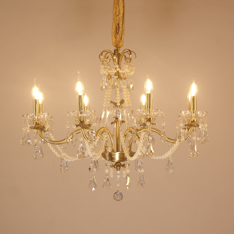 French Rococo Crystal Chandelier