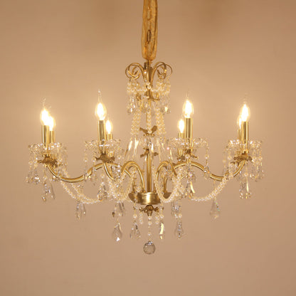 French Rococo Crystal Chandelier