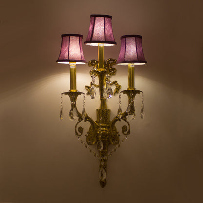 French Brass Wall Lamp