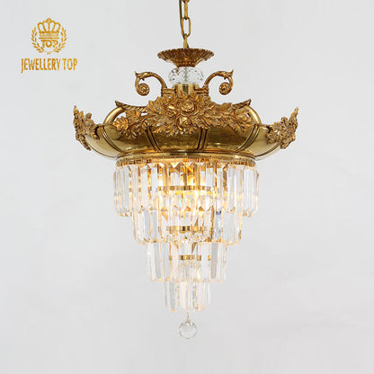 French Brass Pendant Lamp