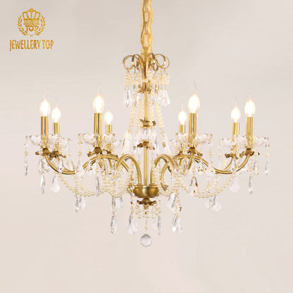 French Rococo Crystal Chandelier