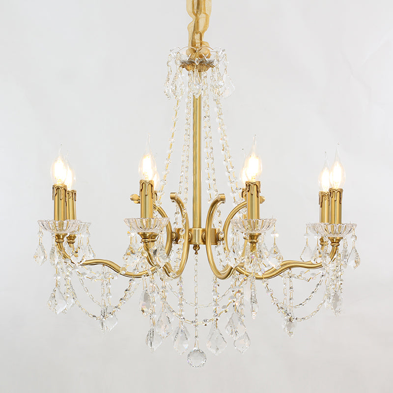 French Brass Chandelier