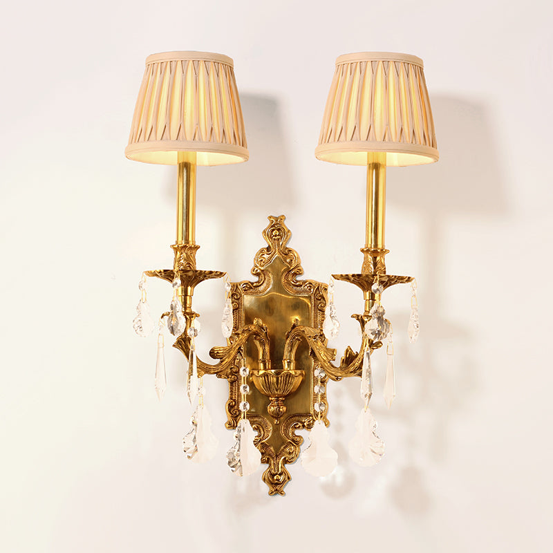 French Brass Wall Lamp