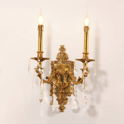 French Brass Wall Lamp