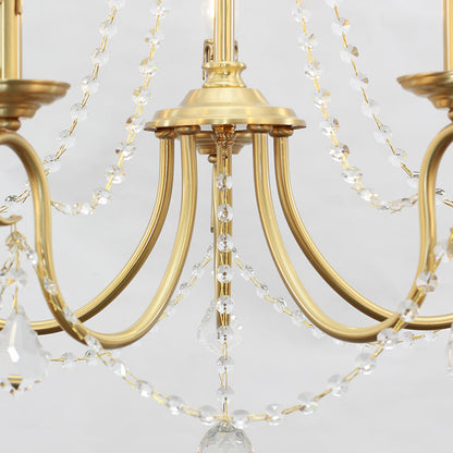 brass chandelier