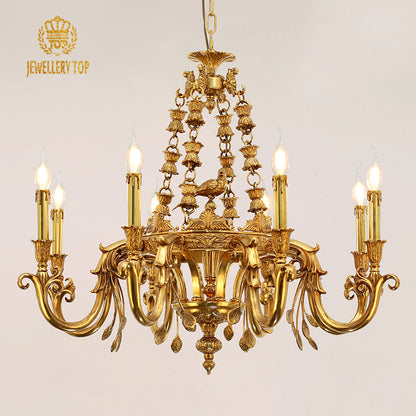 luxury decorative brass chandelier