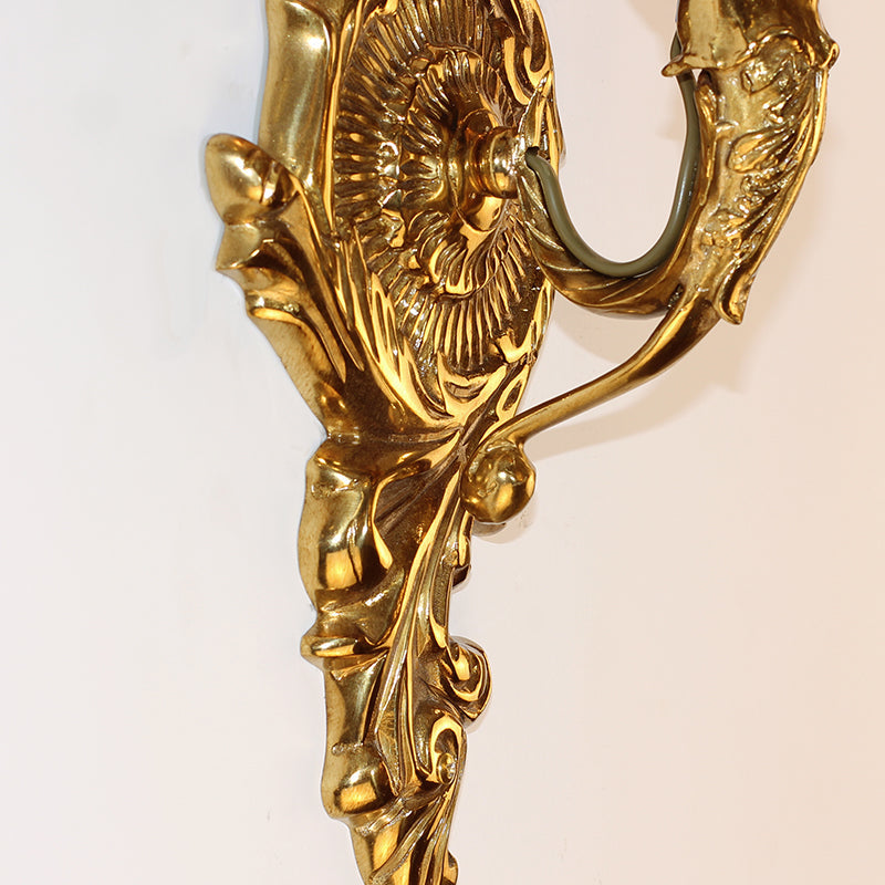 brass wall lamp