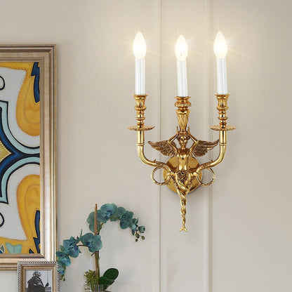 Rococo Brass Wall Lamp