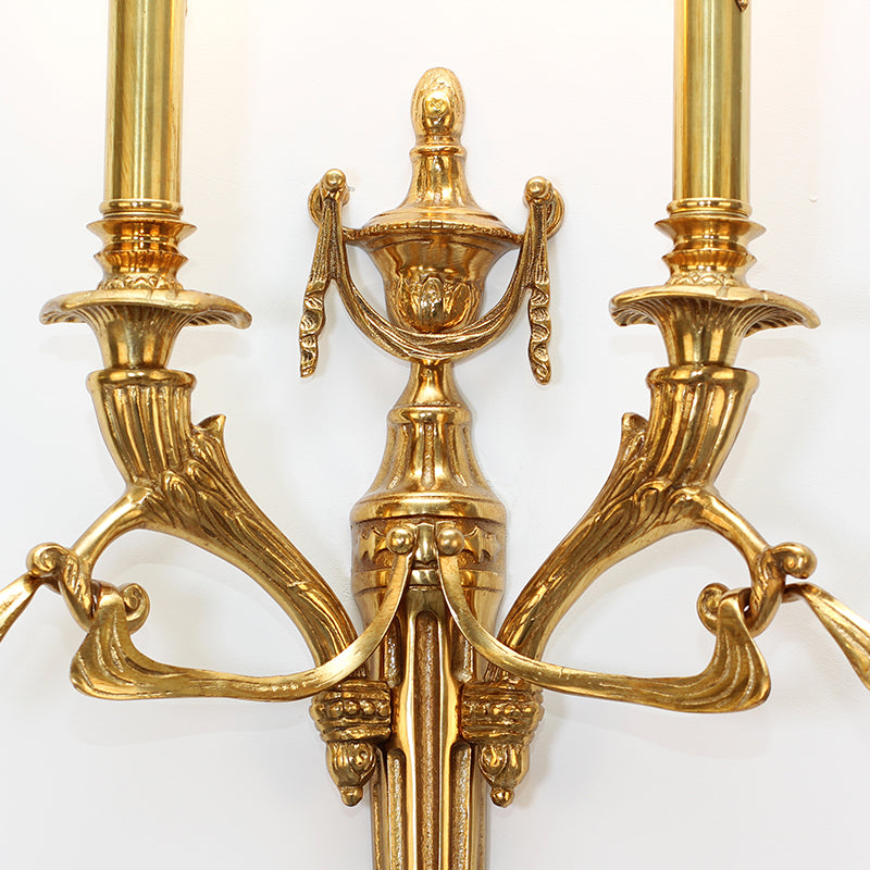 French Brass Wall Lamp