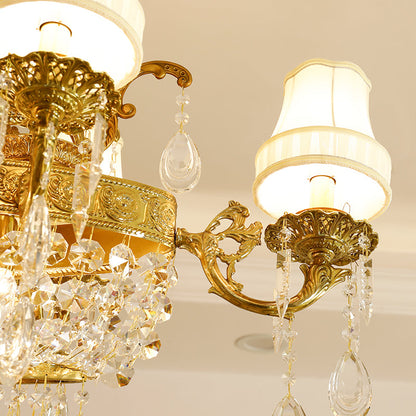 Dining Linear Brass Antique Chandelier