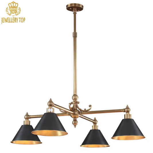 Regal brass chandelier inspired by European ballroom elegance