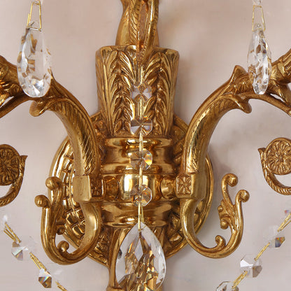 French Brass Wall Lamp