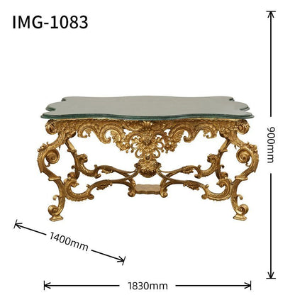 Baroque Style Brass&Marble Table