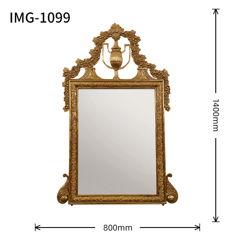 Victorian Brass Mirror