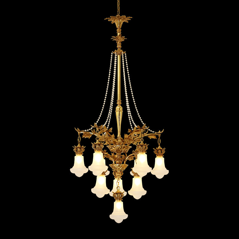 French Brass Chandelier