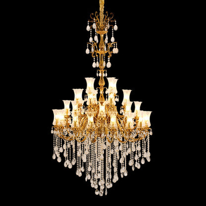 French Baccarat Glass Chandelier 2.36'/2.62'