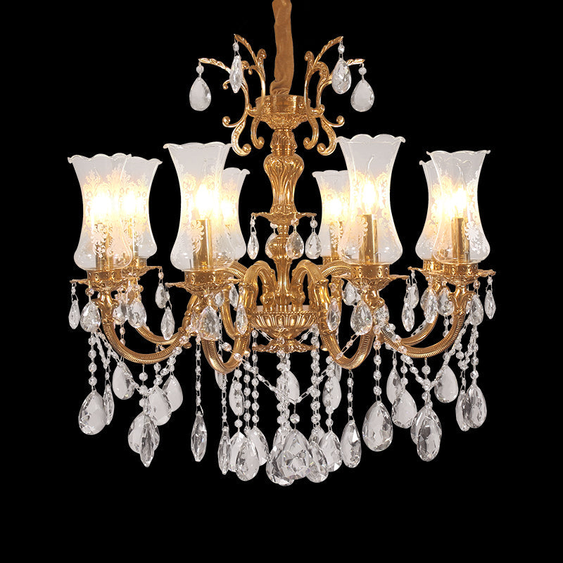 French Baccarat Glass Chandelier 2.36'/2.62'