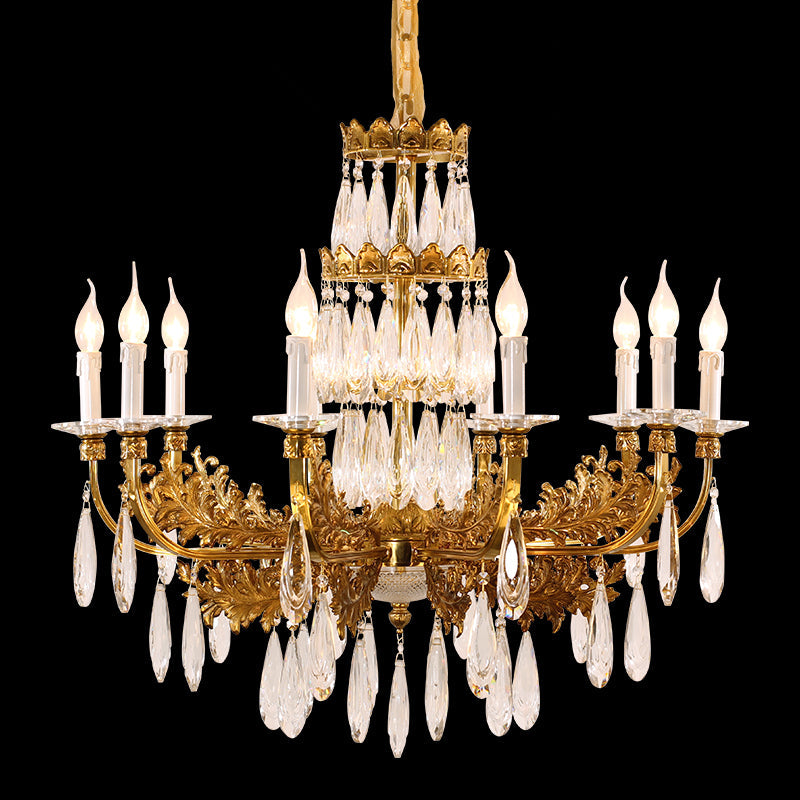 French Brass Chandelier