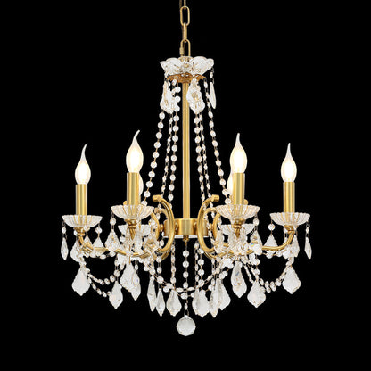 French Brass Chandelier