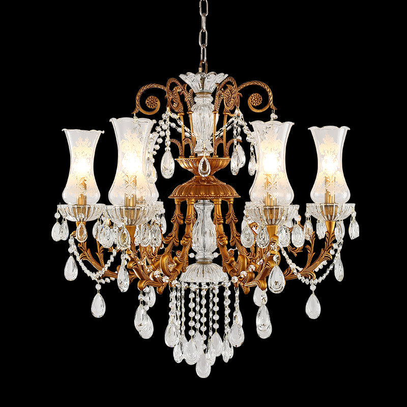 Franch Brass Crystal Chandelier