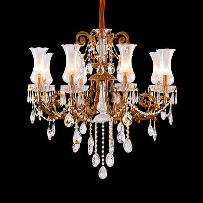 Franch Brass Crystal Chandelier