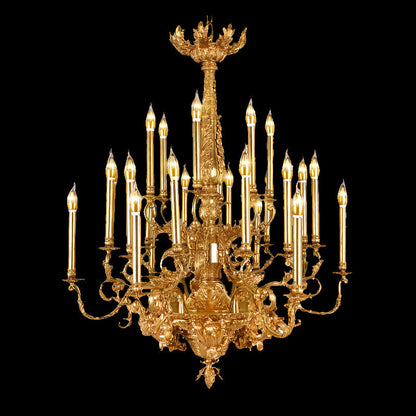 Full Brass Antique Chandelier