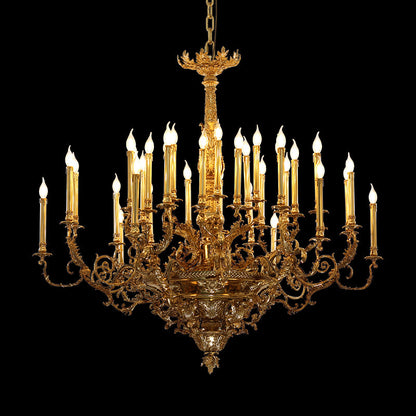 Full Brass Antique Chandelier