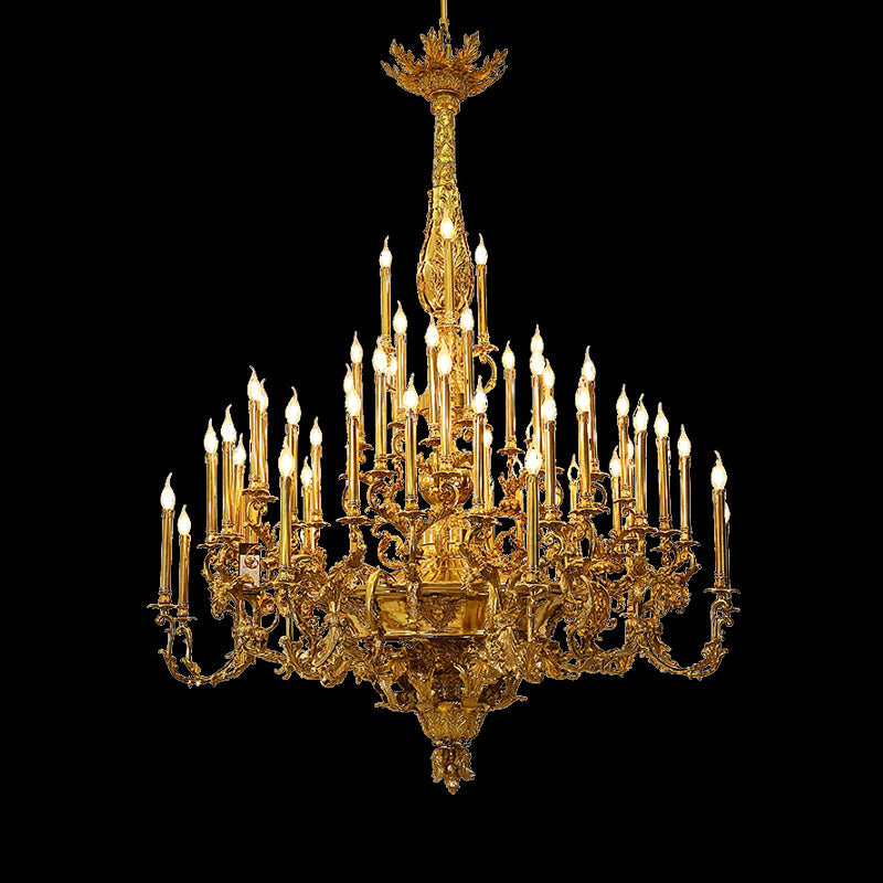 Full Brass Antique Chandelier