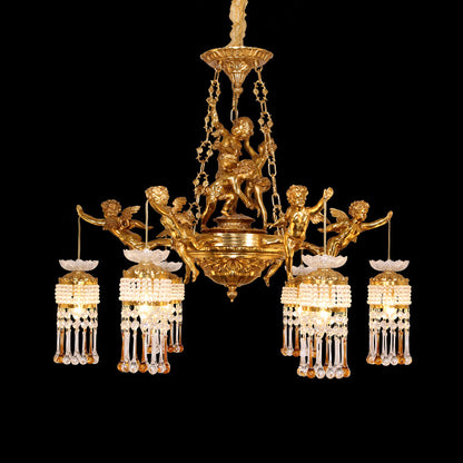 French Brass Chandelier