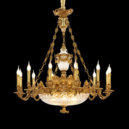 French Brass Chandelier